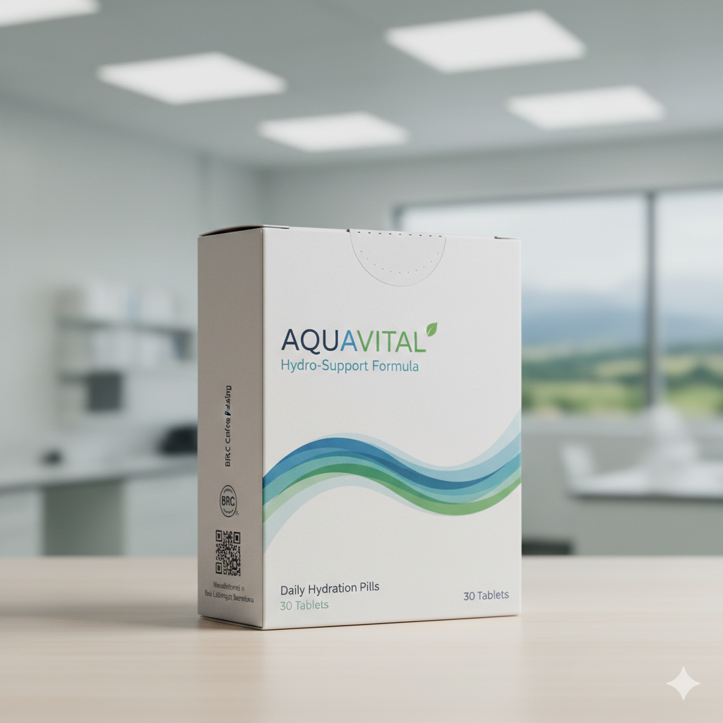 Envase de medicamento ficticio de cartulina folding